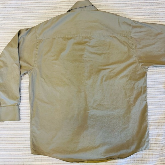Kenneth Cole New Year Khaki Button Up, Size 16.5 (34-35) - Picture 2 of 8